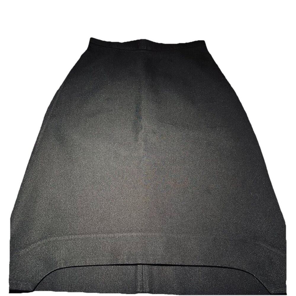 YVES SAINT LAURENT France Autumn 2010 Black Pencil Skirt F36 US 4 Wool Silk - Picture 2 of 16